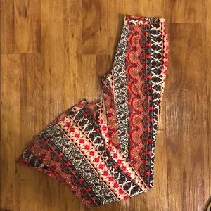 “LA Hearts” PacSun printed flare lounge pants